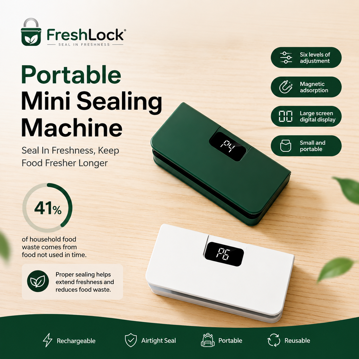 FreshLock Handheld Food Sealer